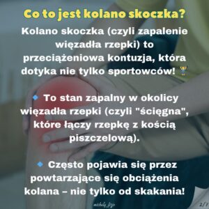 kolano skoczka uraz ból kolana