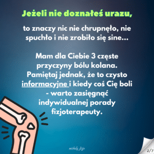 ból kolana bez urazu, fizjoterapia ząbki